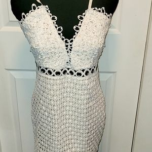 Off white mini dress